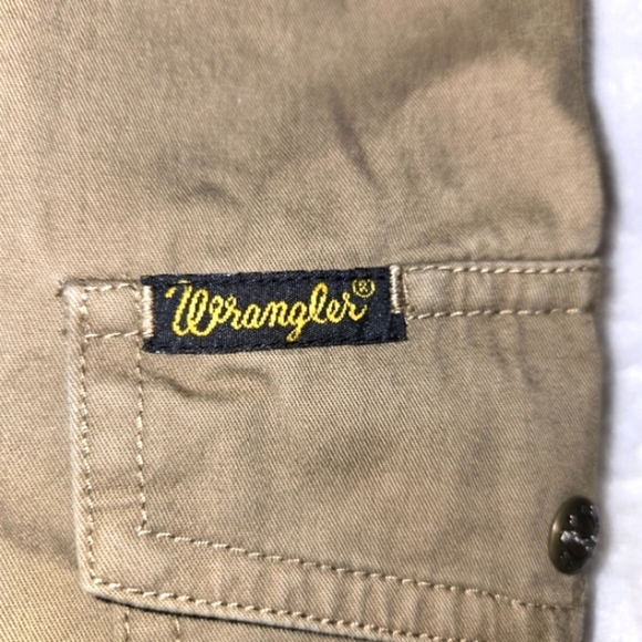 Y2K Wrangler Western Men's Shirt in Tan XL Metal Snap - Picture 2 of 10